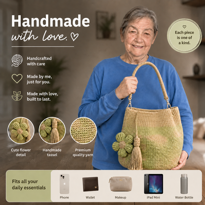 Crochet Flower Bag by Edna