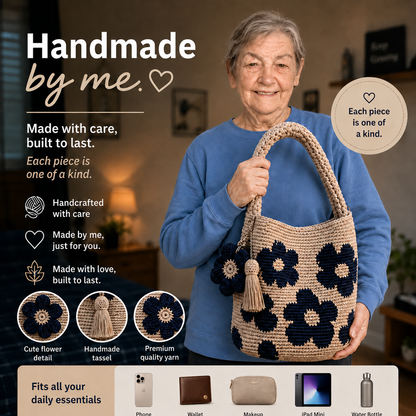 Crochet Flower Bag by Edna